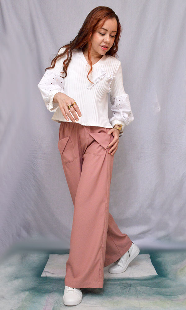 Pantalon ancho - Mujer