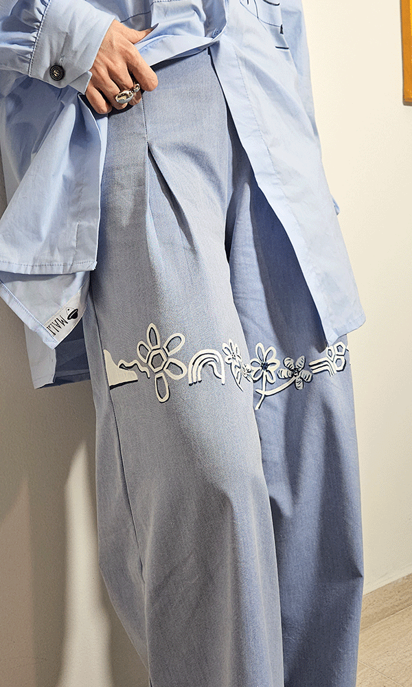 Pantalon ancho mujer