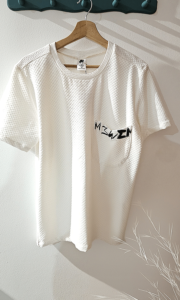 Camiseta manga corta con bolsillo pintado - Imagen 3