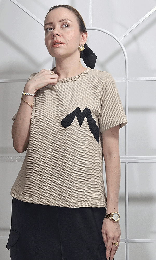 Camiseta Arena Mujer bordada