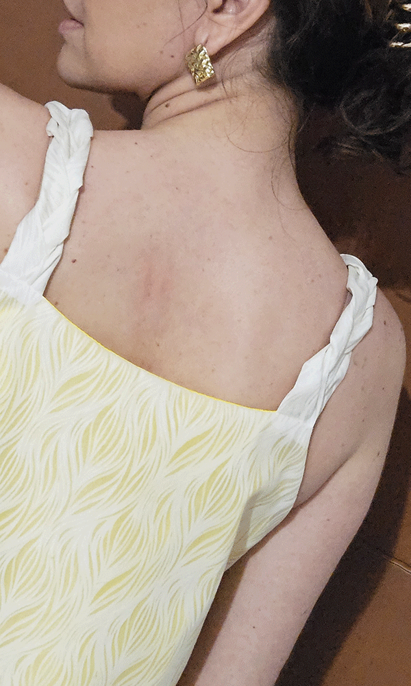 Vestido Marfil y Amarillo talego - Imagen 3